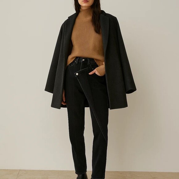 Vintage Panhandle Slim Denim Jeans Moto Punk Grunge Rock Edgy High Rise Waisted - Picture 2 of 13